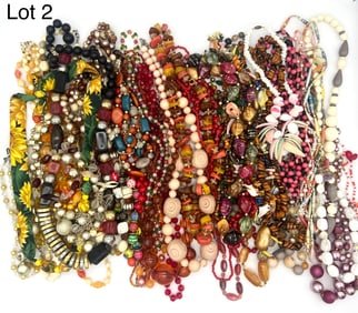 Variety of Beaded Costume Necklaces