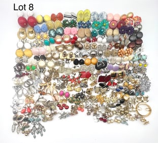 Collection of Clip On Costume Earrings
