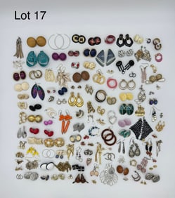 Variety Lot of Costume Earrings