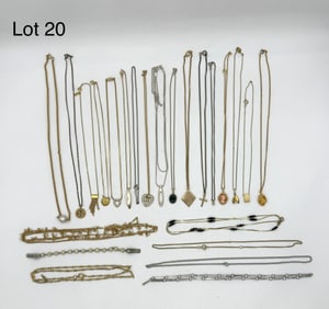 Group of Small Pendant Necklaces and Chains