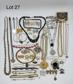 Beautiful Lot of Vintage Signed Jewelry Inc Napier, Carnegie, Trifari, Coro and Mexican Silver
