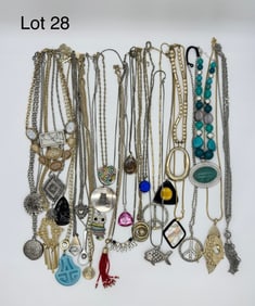 Fab Lot of Groovy Vintage Statement Necklaces