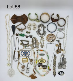 Wide Variety of Vintage Items Inc Scent Decanter and Enamelwork Pieces