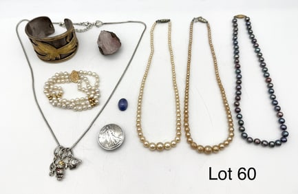 Brighton Necklace Together with Vintage Pearls and More