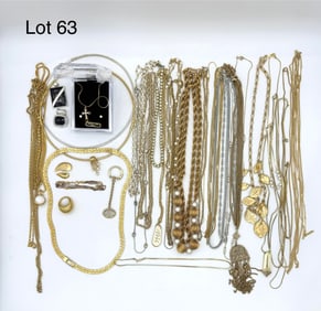 Nice Variety of Costume Jewelry in Gold Tones