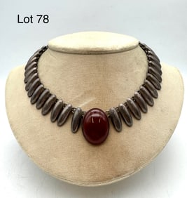 Beautiful Mexican Sterling Pendant Necklace