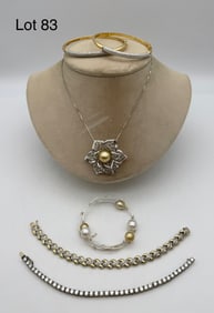 Assortment of Sterling Jewelry Inc Freshwater Pearls