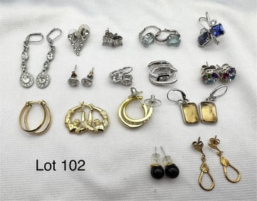 Collection of Sterling Silver Earrings