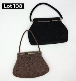 Duo of Vintage Beaded Purses