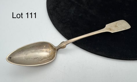 Antique Hungarian 812 Silver Serving Spoon
