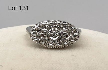 10K Gold Vintage Diamond Band