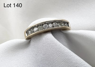 10K Gold Diamond Band Ring