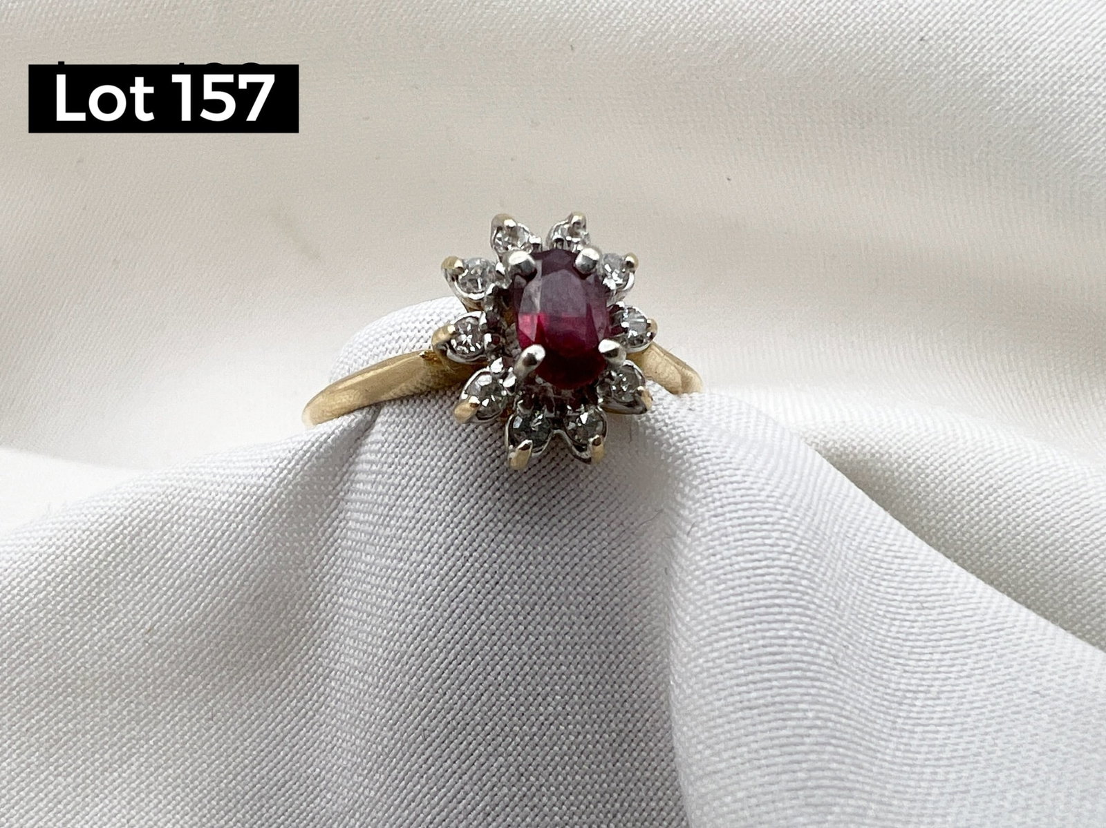 14k Gold Ruby and Diamond Ring (1 of 6)