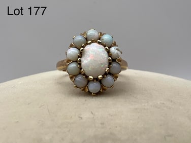 Vintage 14K Gold Opal Ring