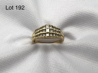 14K  Gold Diamond Cluster Ring