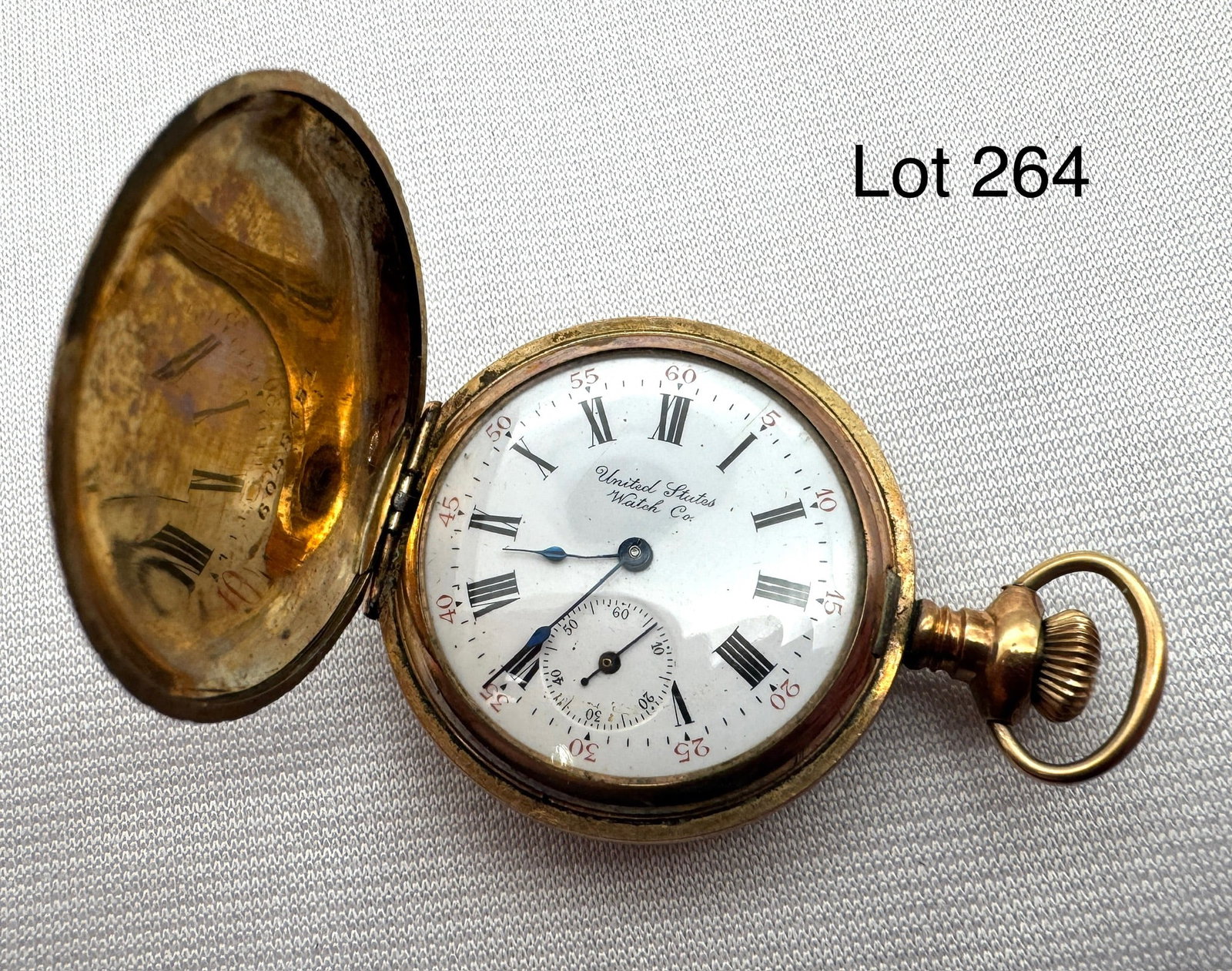 Antique Gold Filled United States Watch Co. Pocket Watch (1 of 8)