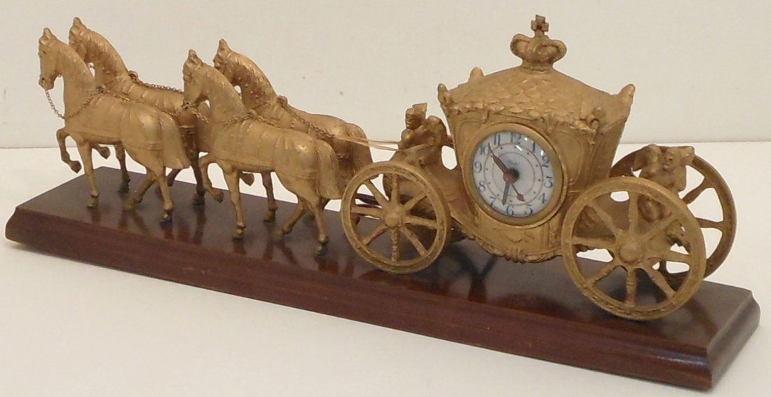 Vintage United Horsen Carriage Clock Feb 20, 2013 Embassy