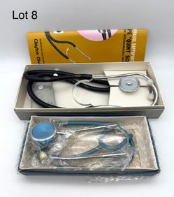 Two Marshall Electronics Medical Stethoscopes In Boxes