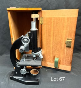 1940's Cased J.Swift & Son Monocular Microscope