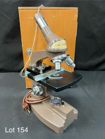 Cased Swift Eleven Ninety Monocular Microscope