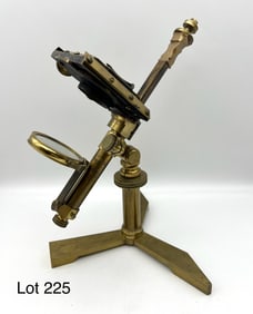 C1830's Andrew Pritchard Brass Compound Microscope