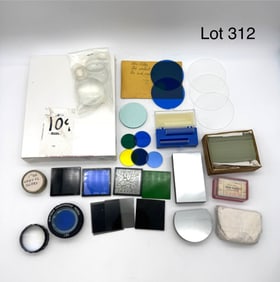 Assortment of Vintage Microscope Lenses and Slides