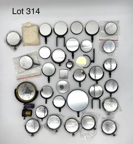 Box of Vintage Microscope Mirrors