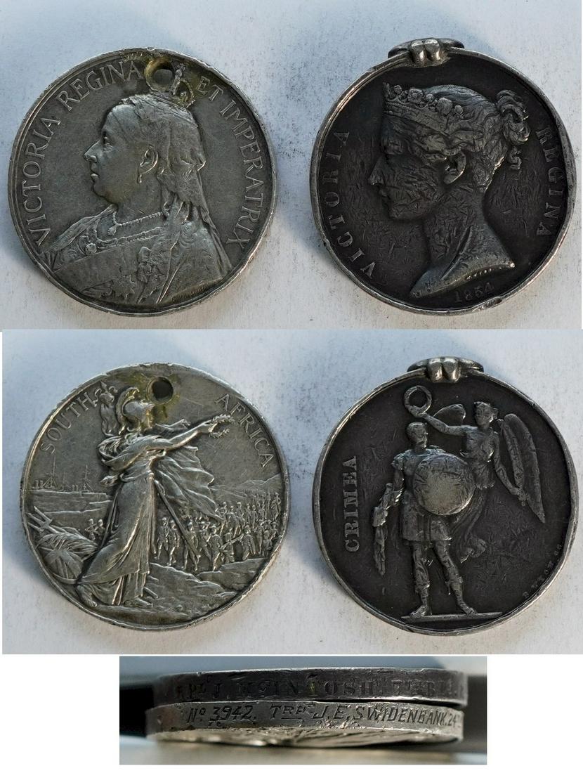 Militaria Medal;  Queen's South Africa Medal ''NO. 3942 TRP J.E.SWIDENBANK. 24TH COY.IMP.YEO''& (1 of 1)