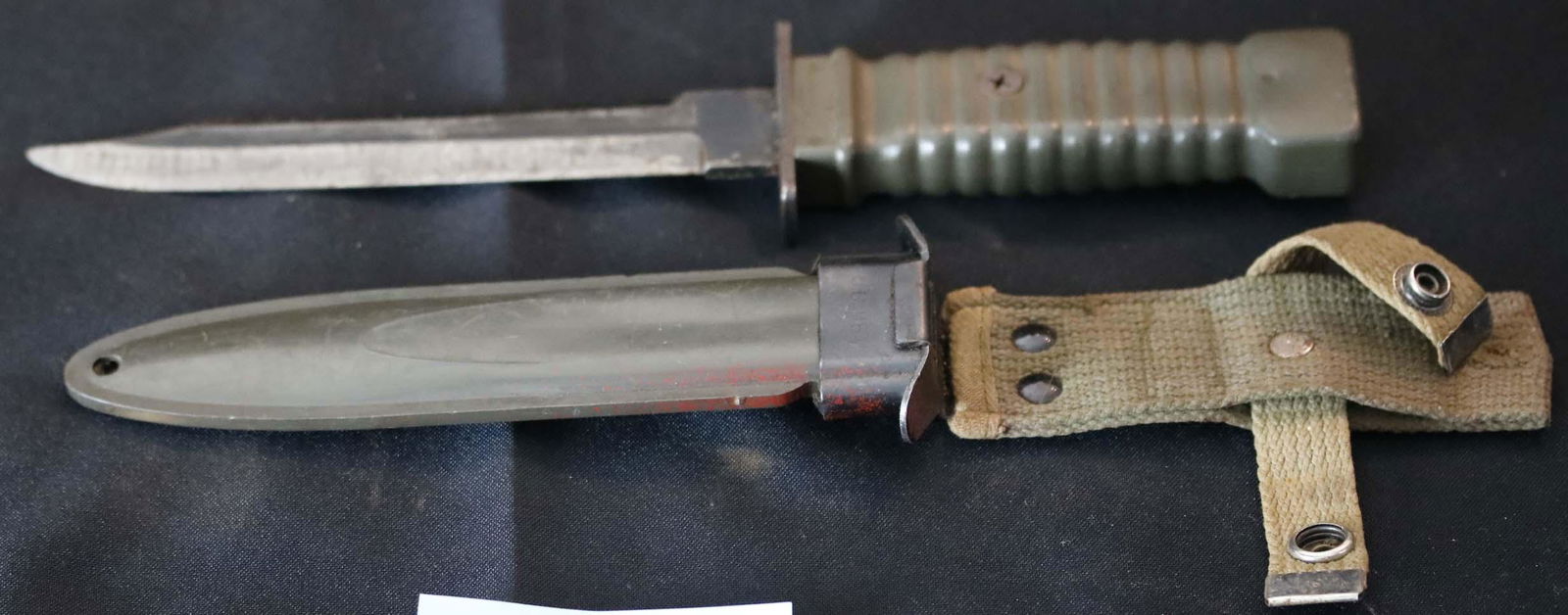 Militaria;  Imperial U.S. M6 Knife Bayonet. with PWH U.S. M8A1 Scabbard. (1 of 1)