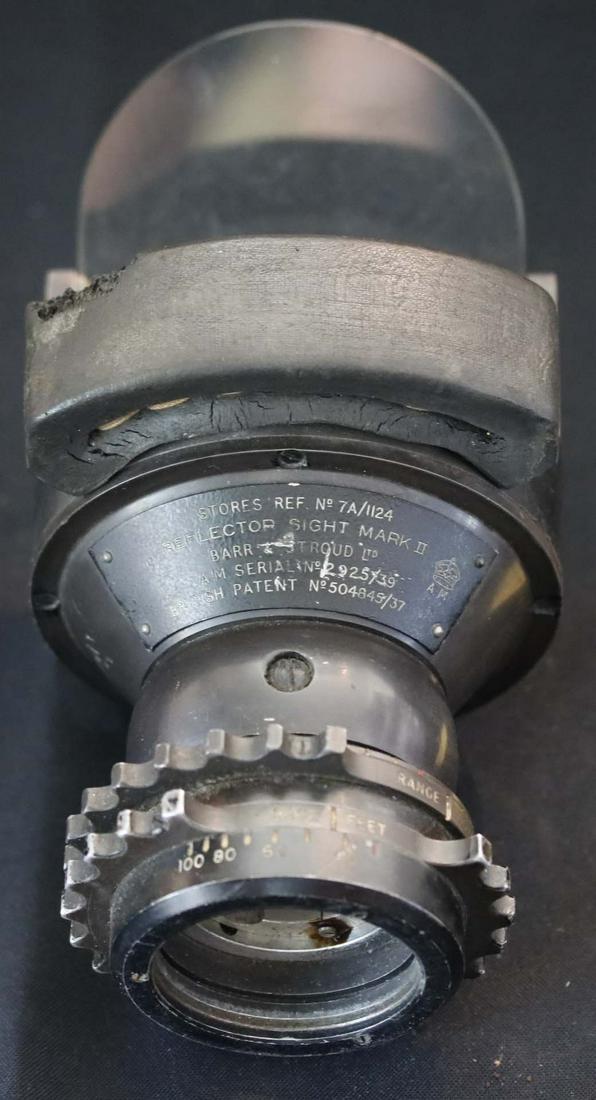 Militaria;  Rare WW2 RAF. Mark II Reflector Sight - British Pattern Ser #504845/37.  Some typical (1 of 1)