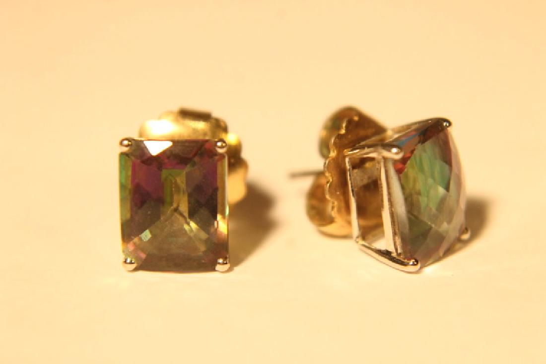 14kt Gold Mystic Topaz Earrings (1 of 6)