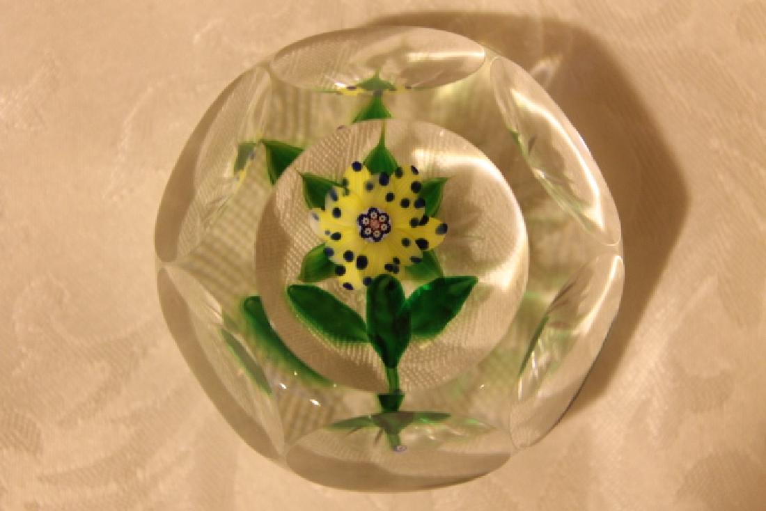 Floral Paperweight, Signed (1 of 5)