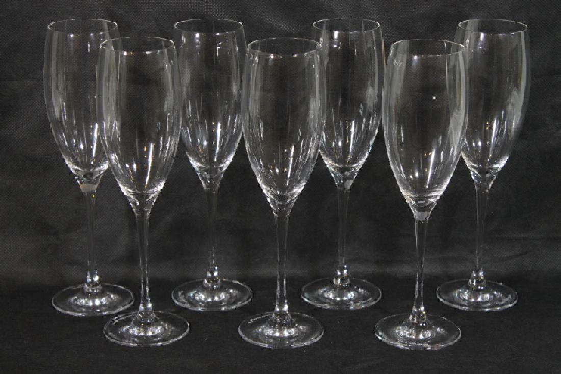 Seven Baccarat Flutes for Dom  Perignon (1 of 3)