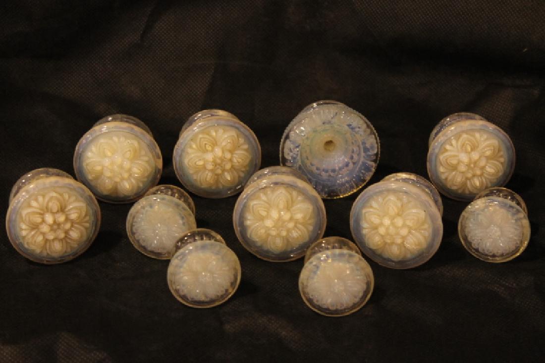 Eleven Sandwich Glass Knobs (1 of 5)