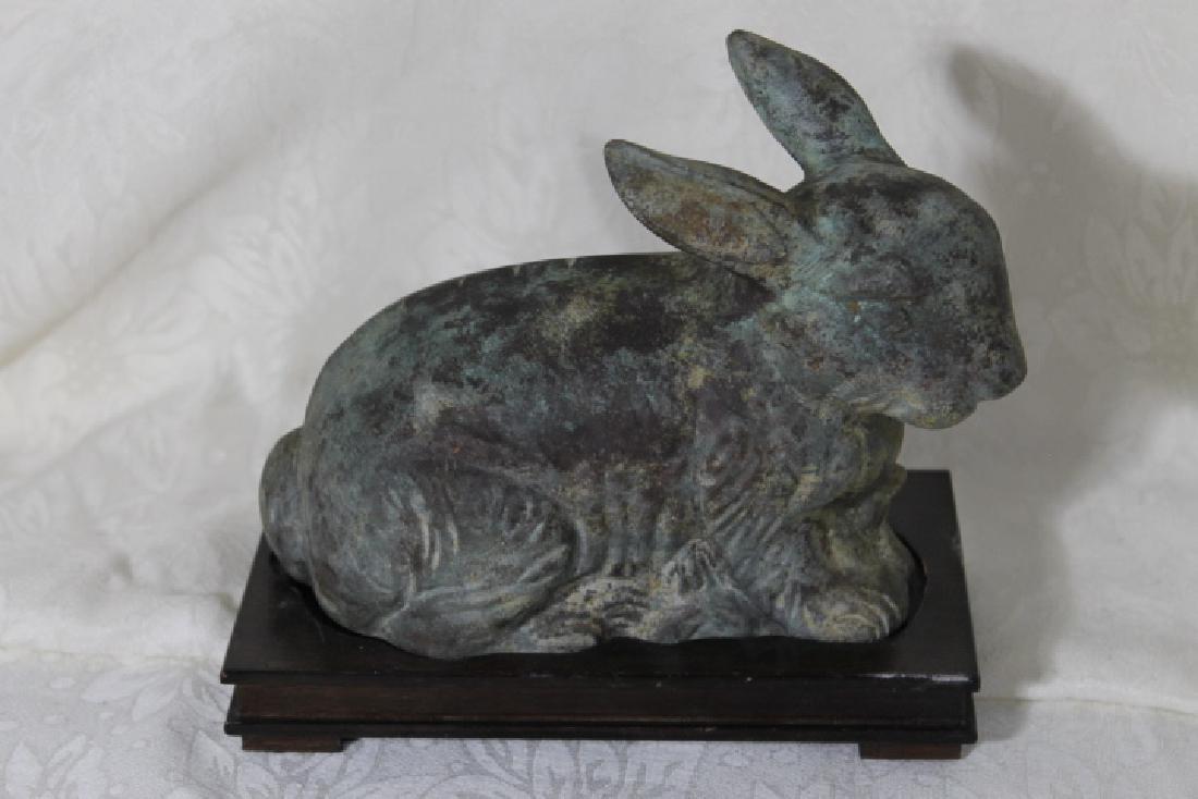 Brass Bunny on Stand (1 of 4)
