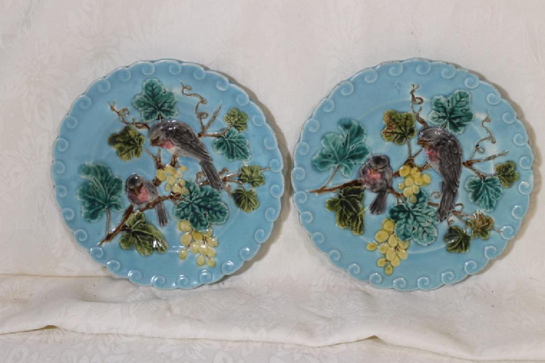 Two Sarreguemines Majolica Plates (1 of 2)