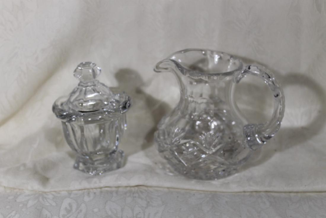 Baccarat Mustard Pot & Waterford Creamer (1 of 2)