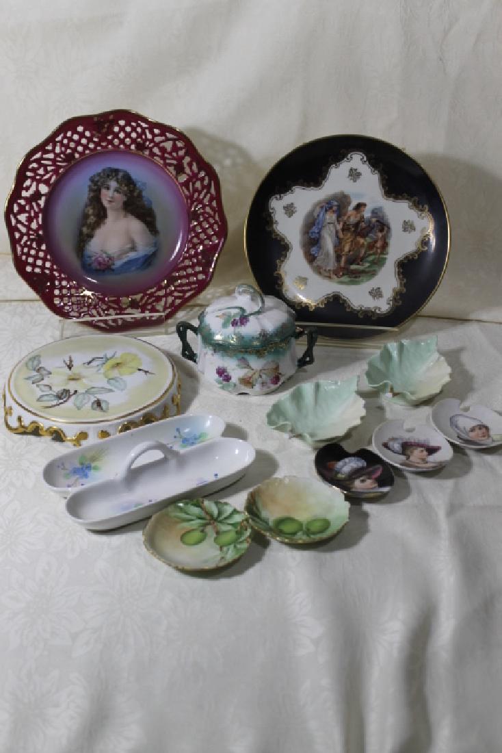 Twelve Pcs Hand Ptd Porcelain (1 of 8)