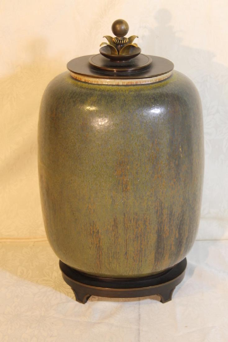 Knud Anderson Vase w/Bronze Base & Top (1 of 13)