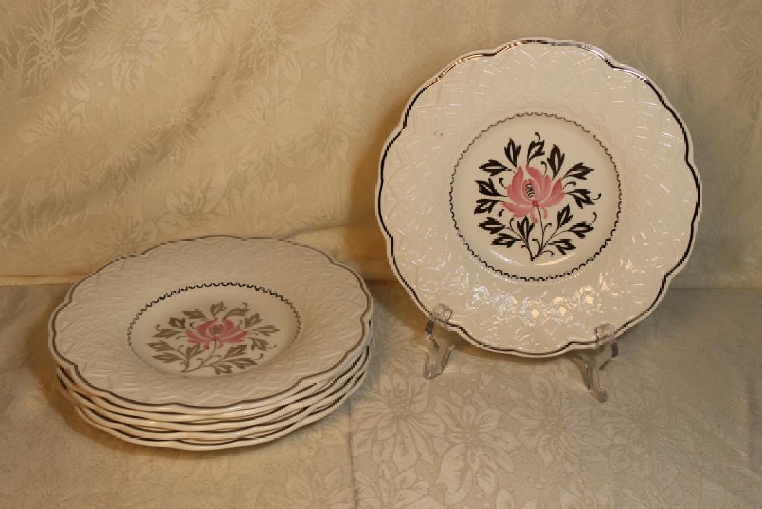 Six Wedgwood Plates: Lot of 6 Wedgwood plates, lustre ware