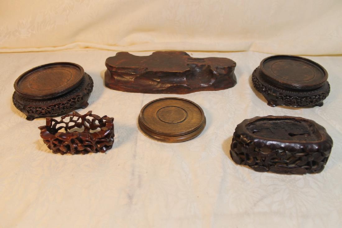 Six Wooden Display Stands (1 of 3)