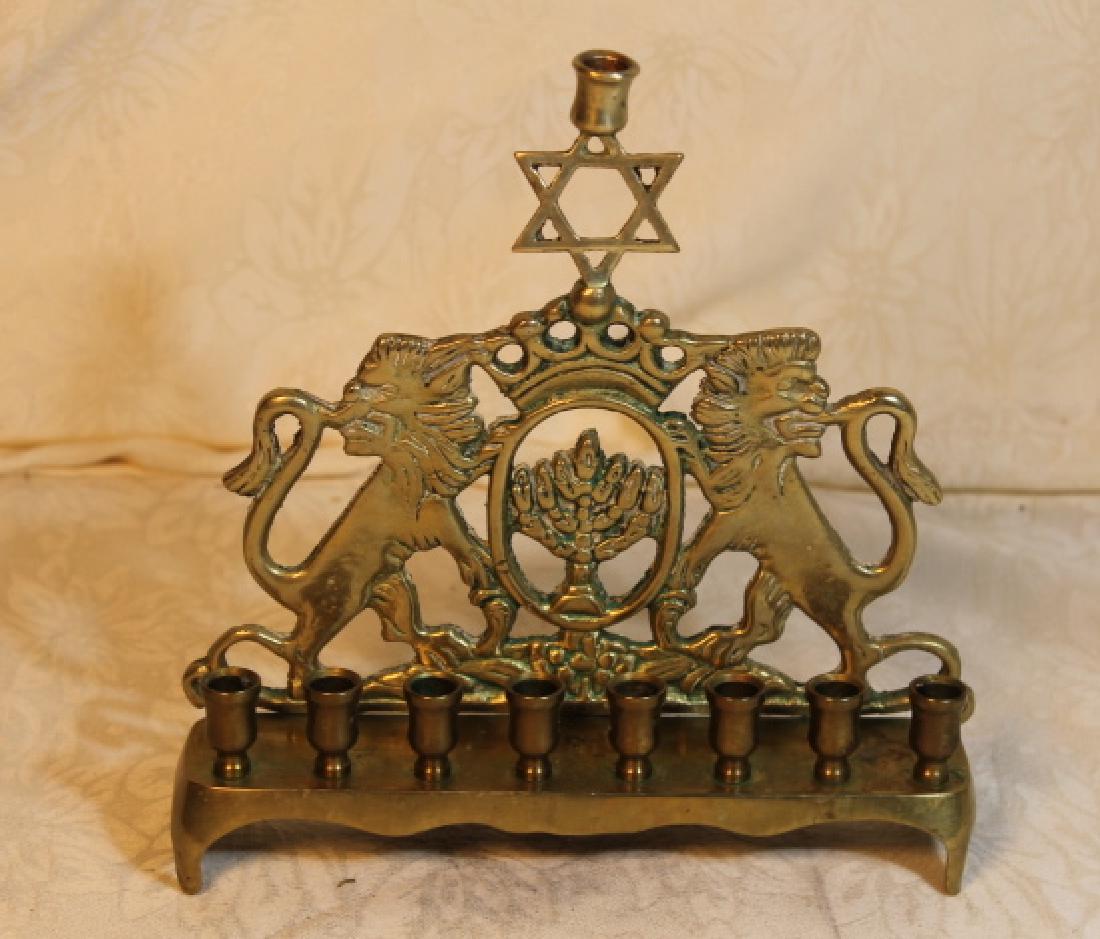 Solid Brass Menorah (1 of 3)