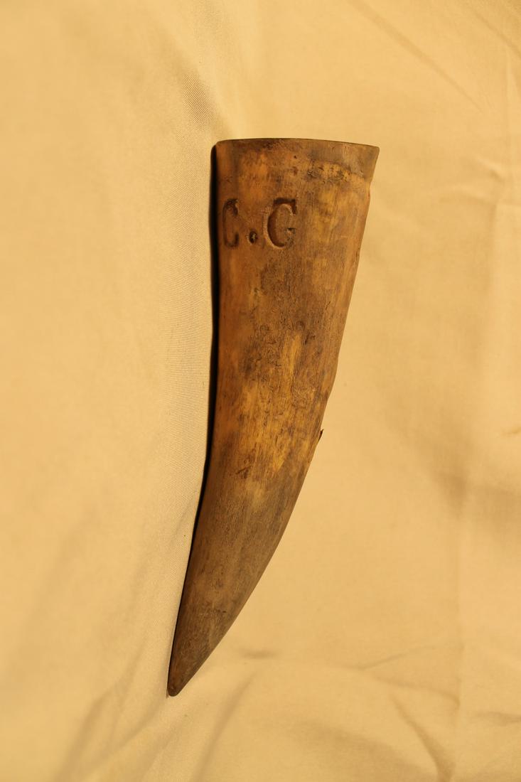 Belt hook whet stone horn for sharpening a scythe in (1 of 3)
