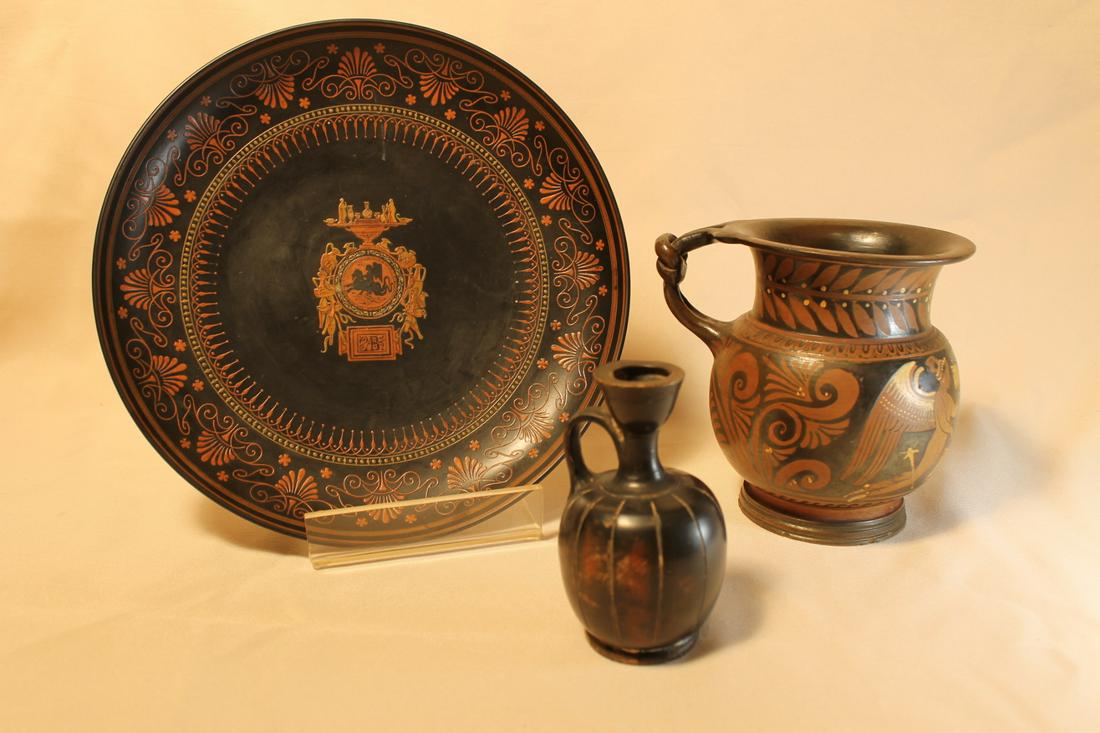 1. Porcelain charger w/center medalion, and AB2. (1 of 9)