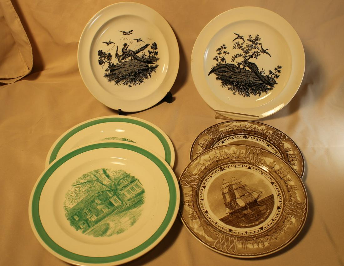 2 - American Clipper Ships, 9" diameter2 - Sage House & (1 of 4)