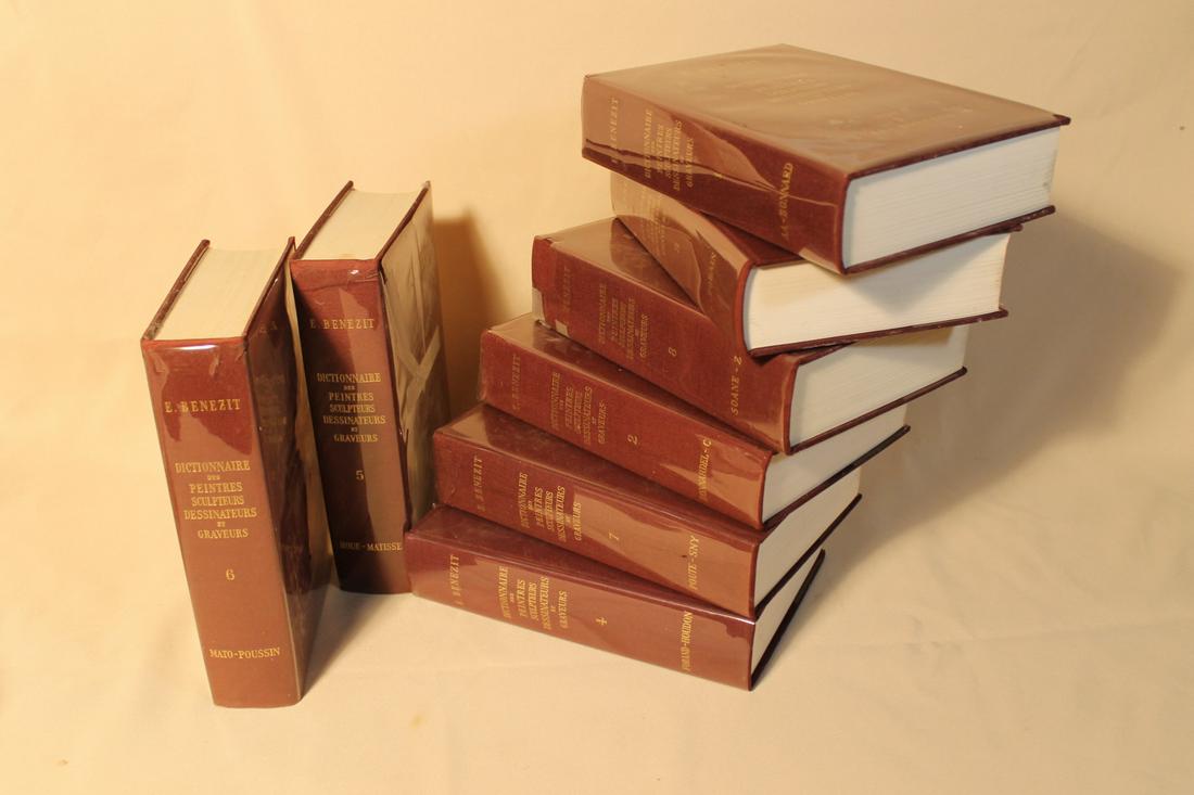 French set of 1955 8 volumne complete set of Benezit, (1 of 2)