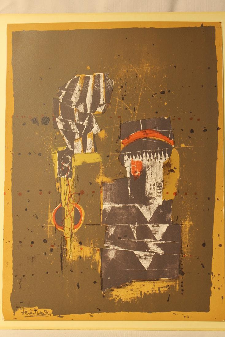 Lithograph by Johnny Friedlander, signature in plate, (1 of 3)