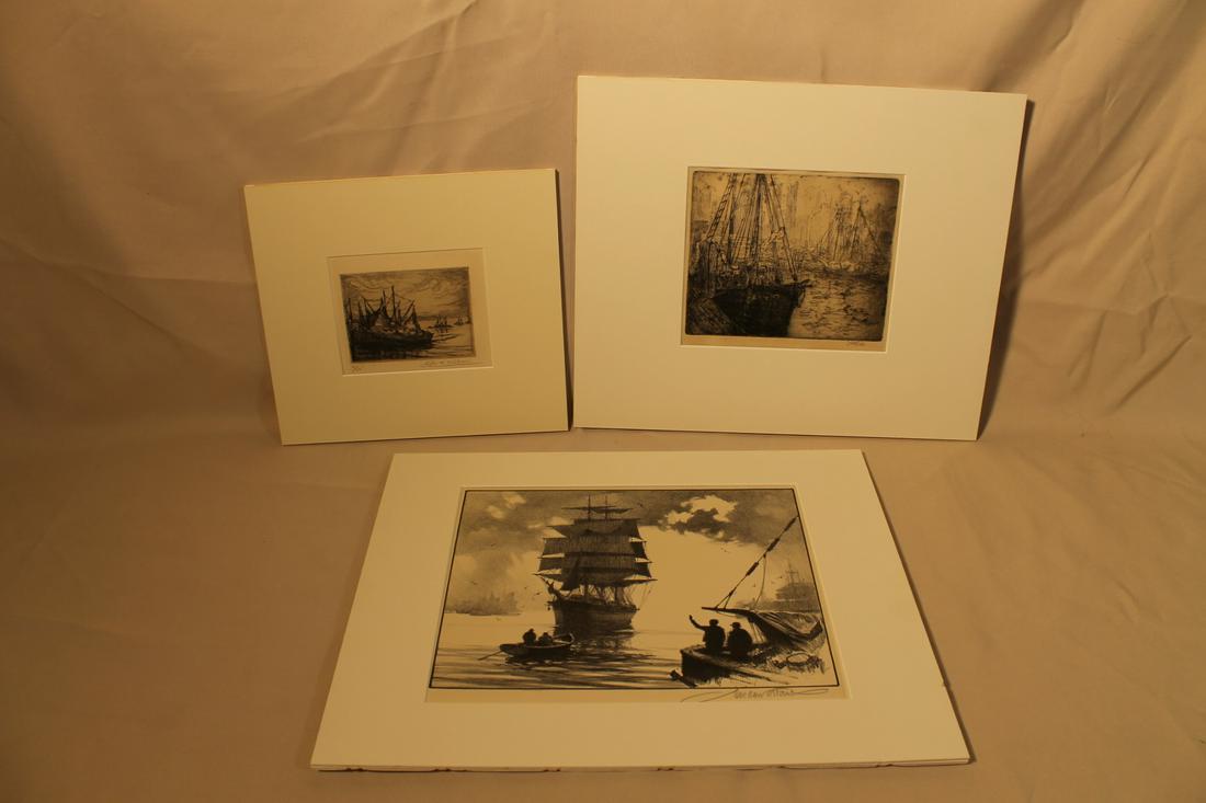 1. Zella De Milhau [am. 1870-1954 pencil signed lr # (1 of 5)