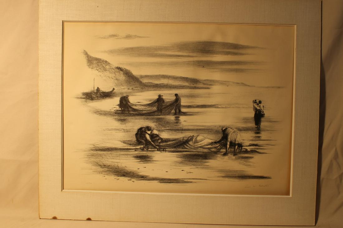 Print titled "Sea Gleanors" initialed in print and (1 of 4)