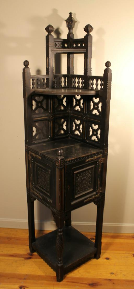 Aesthetic Movement Corner Cabinet (1 of 12)